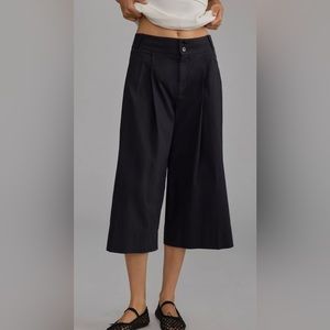 NWT BY ANTHROPOLOGIE CROPPED WIDE-LEG TROUSERS
